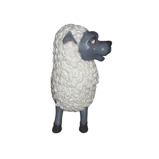 Comic Male Sheep Annoyed Life Size Statue