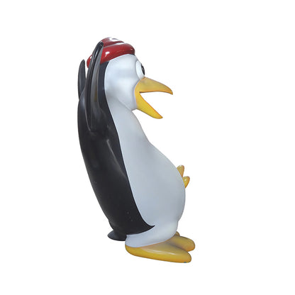 Comic Penguin Whipper Life Size Statue