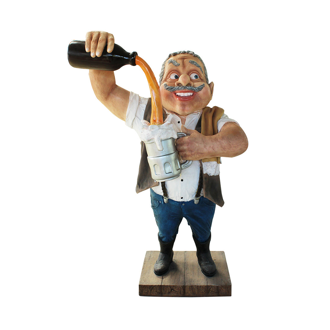 Cowboy Bartender Life Size Statue