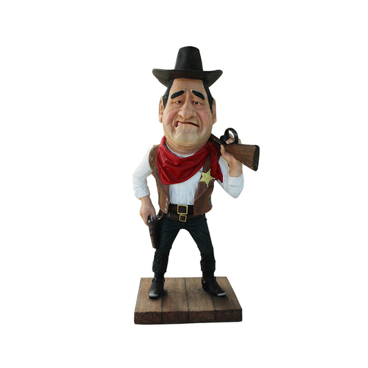 Cowboy Sheriff Duke Life Size Statue