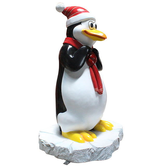 Comic Penguin Kid Life Size Statue