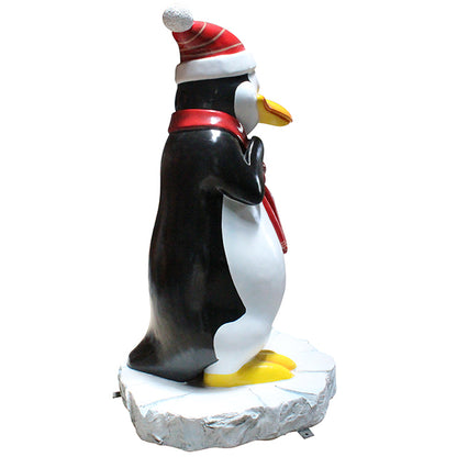 Comic Penguin Kid Life Size Statue