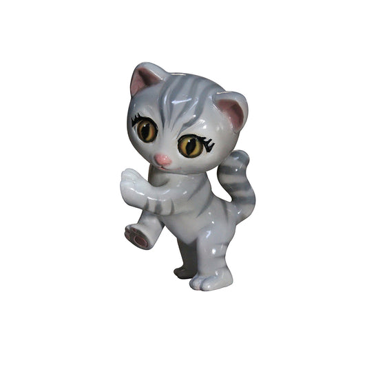Gray Comic Cat Life Size Statue
