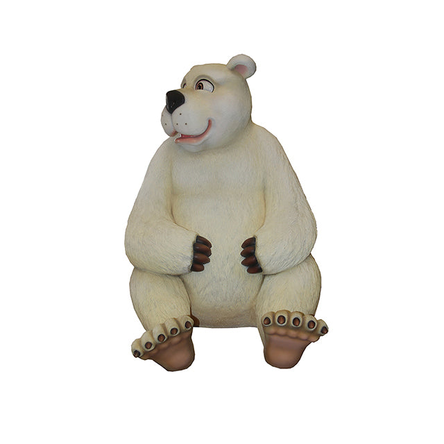 Comic Polar Bear Papa Life Size Statue