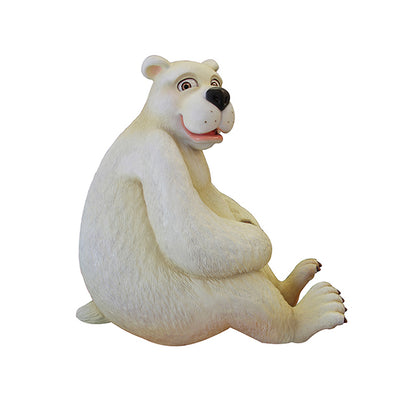 Comic Polar Bear Papa Life Size Statue