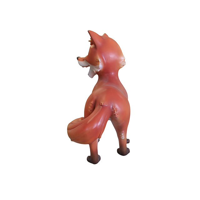 Comic Red Fox Life Size Statue