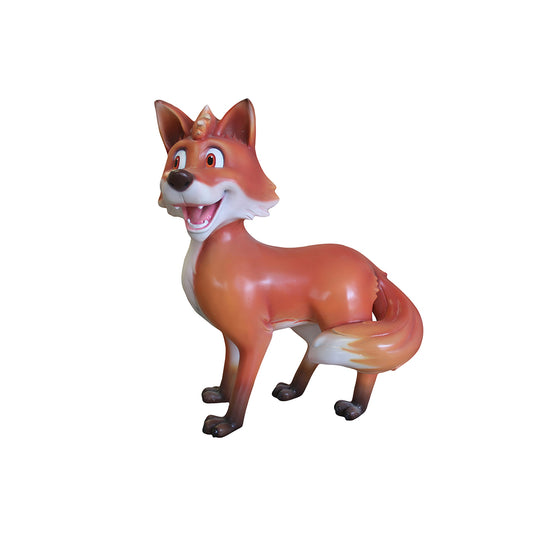 Comic Red Fox Life Size Statue