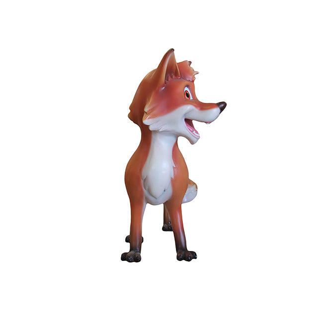 Comic Red Fox Life Size Statue