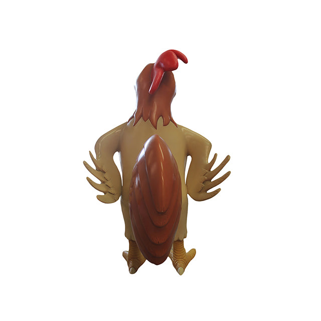 Comic Rooster Angry Bruno Life Size Statue