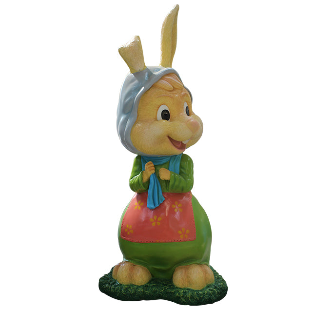 Comic Rabbit Grandma Granee Life Size Statue
