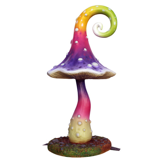 Swirl Mushroom Over Sized Statue