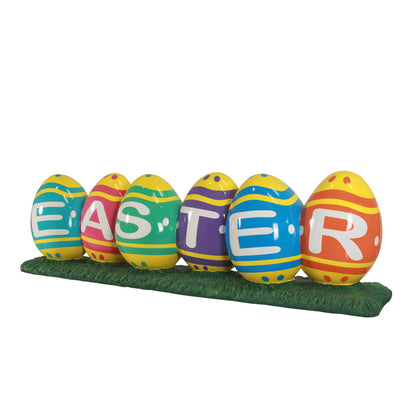 Easter Eggs Sign Over Sized Statue