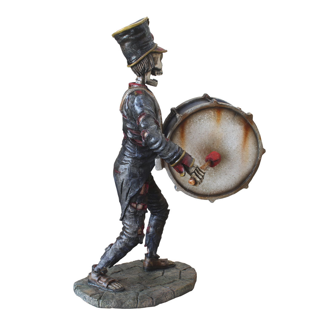 Skeleton Undead Drummer Life Size Statue