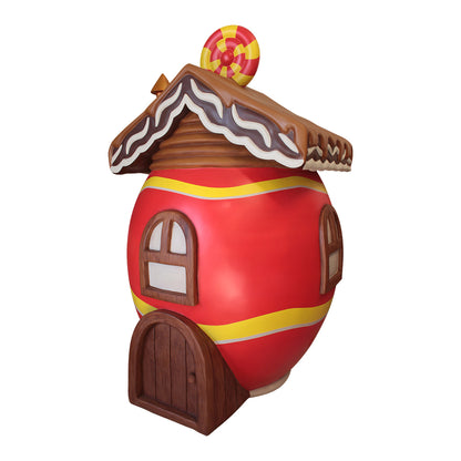 Easter Egg House Over Sized Statue