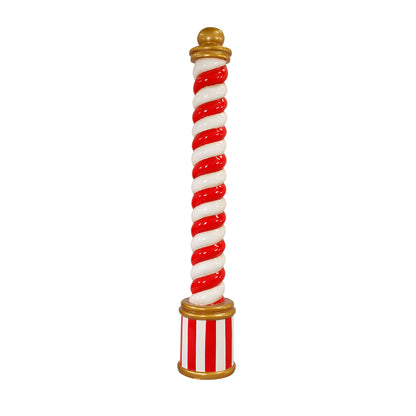 Candy Cane Twist Pillar Over Sized Statue