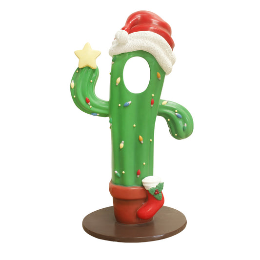 Christmas Cactus Photo Op Statue