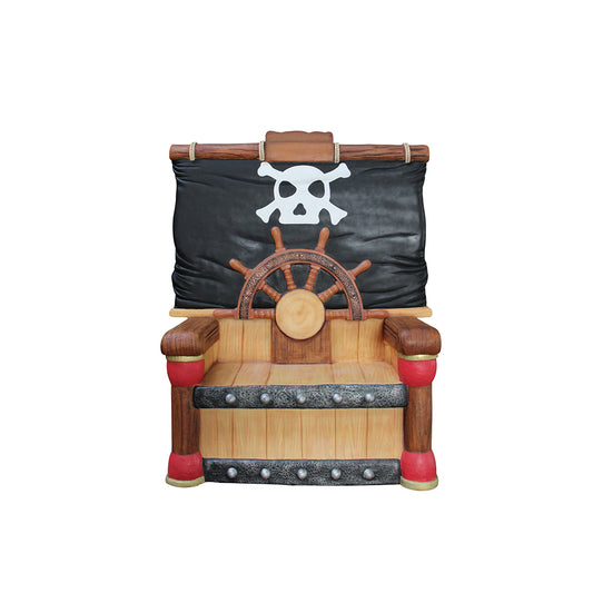 Comic Pirate Throne Chair Life Size Statue