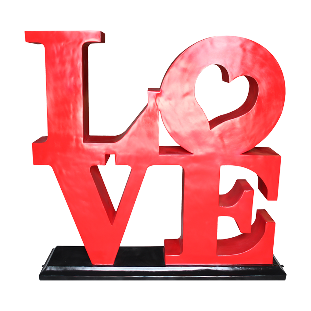 Love Sign Over Sized Statue