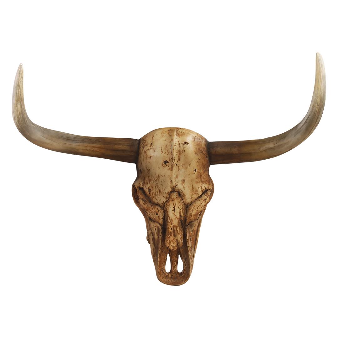 Wall Decor Bull Skull Life Size Statue