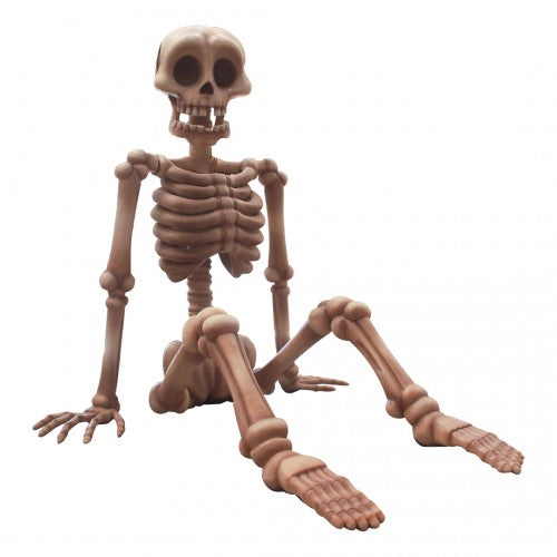 Jumbo Skeleton Sitting Over Sized Statue