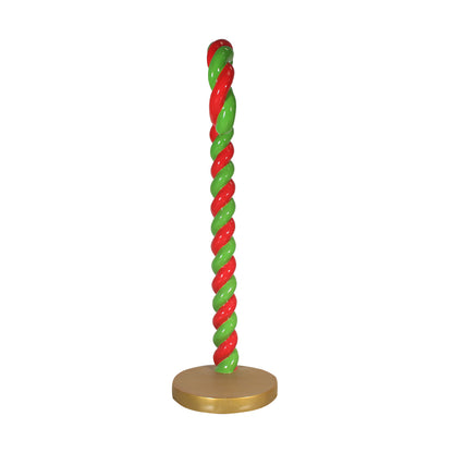 Candy Cane Twist On Base Over Sized Statue