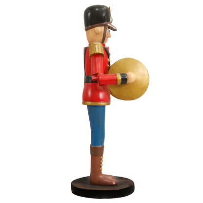 Toy Soldier Playing Cymbals Life Size Statue