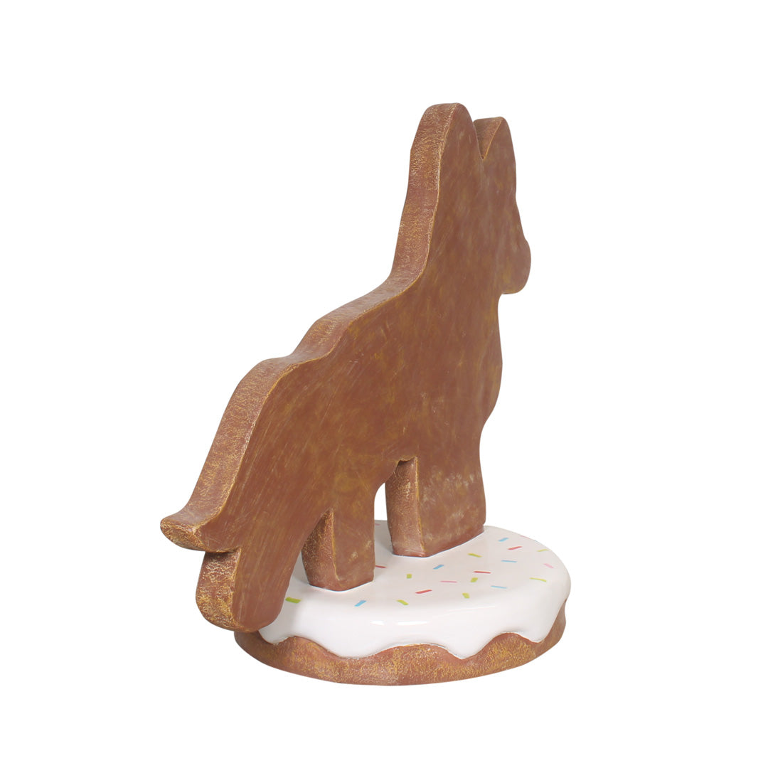 Gingerbread Dog Husky Over Sized Statue