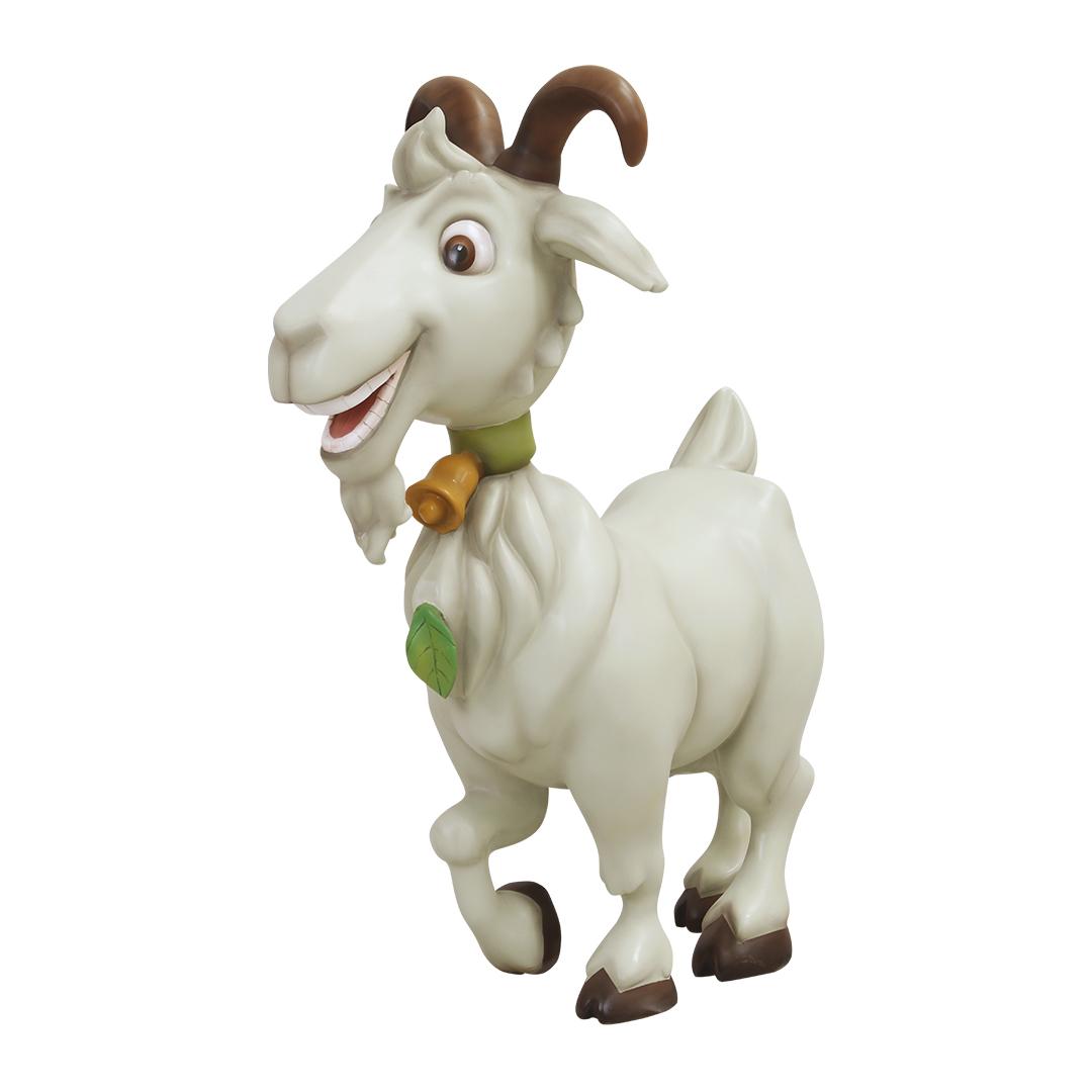 Comic Goat Leaf Life Size Statue