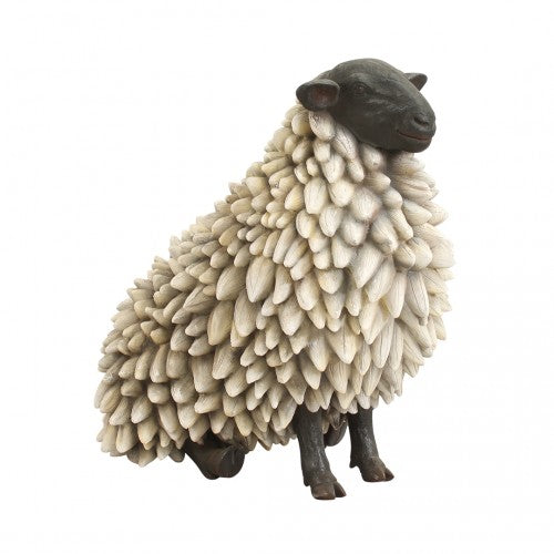 Sheep Sitting Life Size Statue