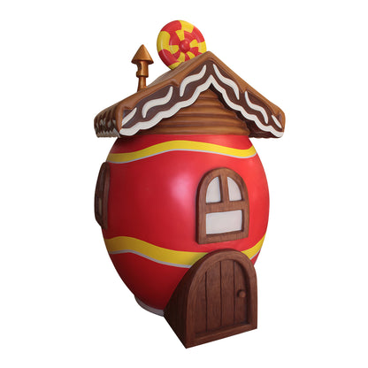 Easter Egg House Over Sized Statue