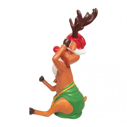 Reindeer Rudolph Santa Life Size Statue