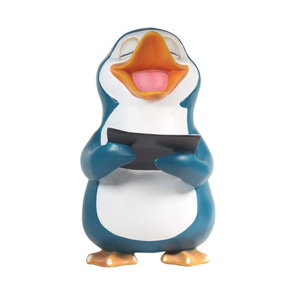 Comic Penguin Squeek Singing Life Size Statue