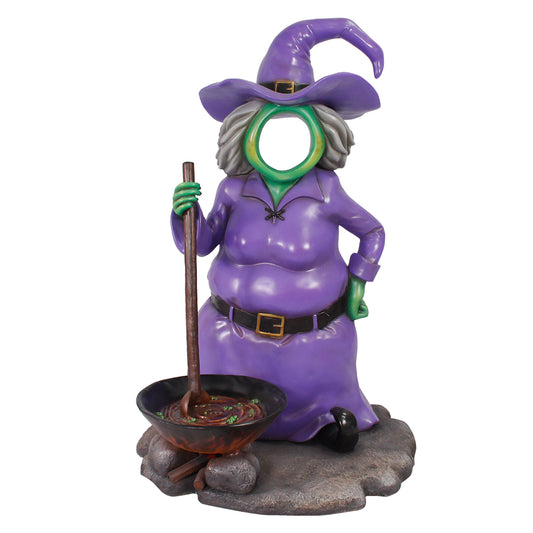 Purple Witch Photo Op Statue