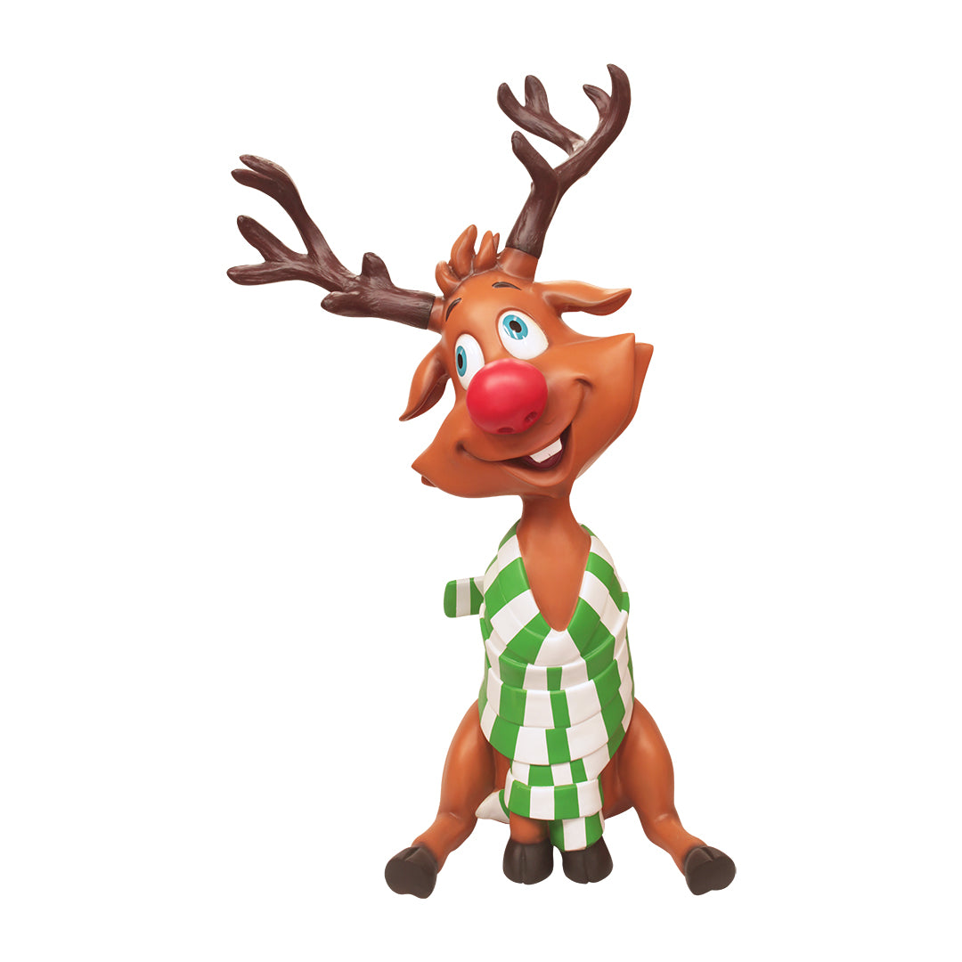 Reindeer Rudolph Wrapped Life Size Statue