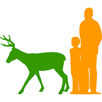 Young Deer Life Size Statue