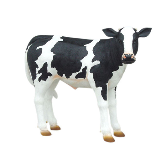 Baby Holstein Cow Life Size Statue