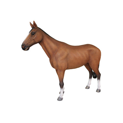 Standing Horse Life Size Statue