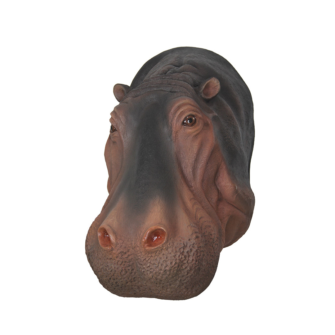 Wall Decor Hippo Head Life Size Statue
