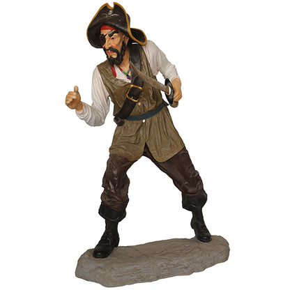 Pirate One Eye Life Size Statue