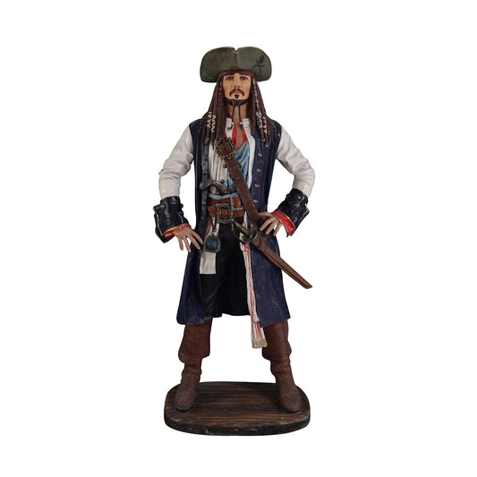 Pirate Captain Jack Life Size Statue