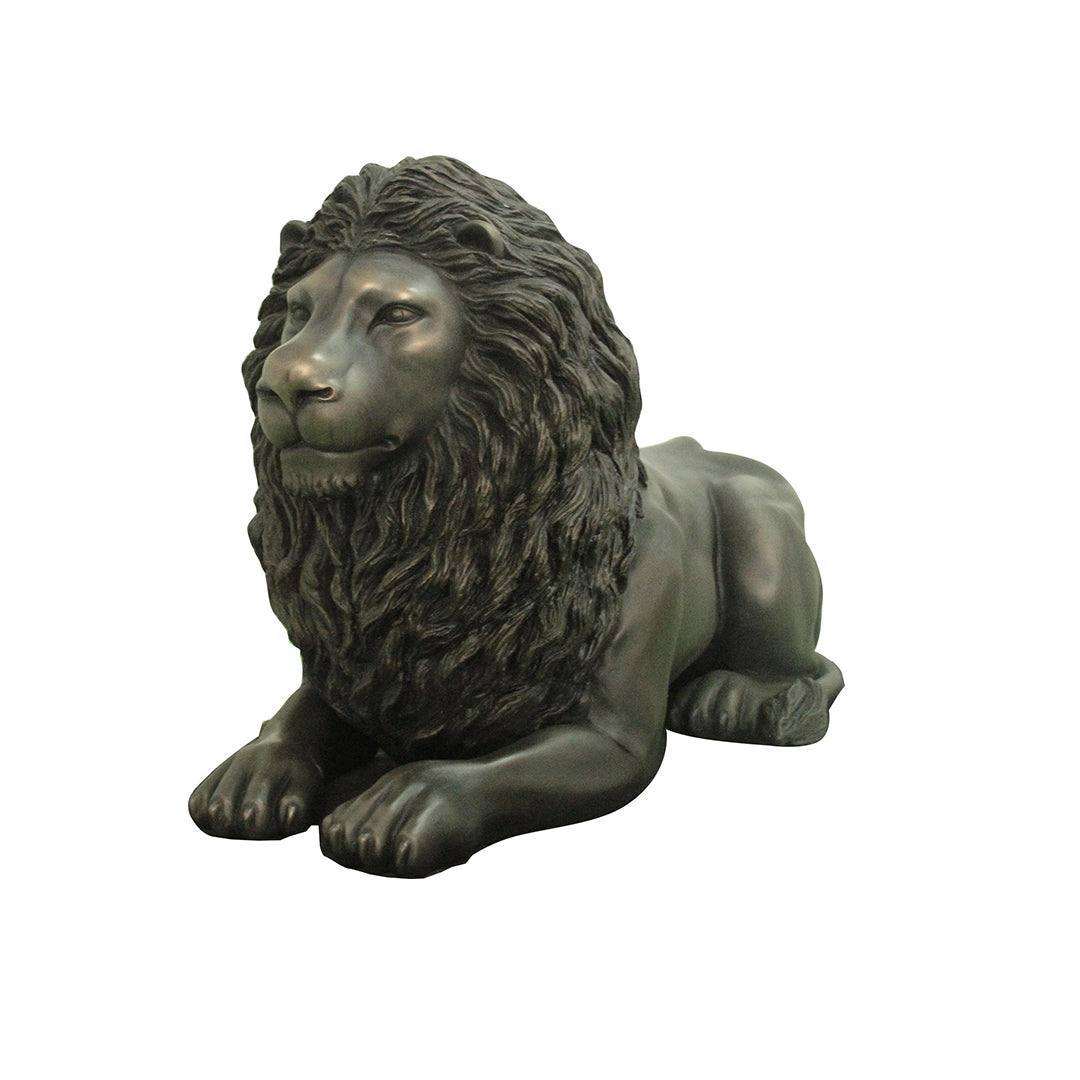 Bronze Lion Laying Life Size Statue