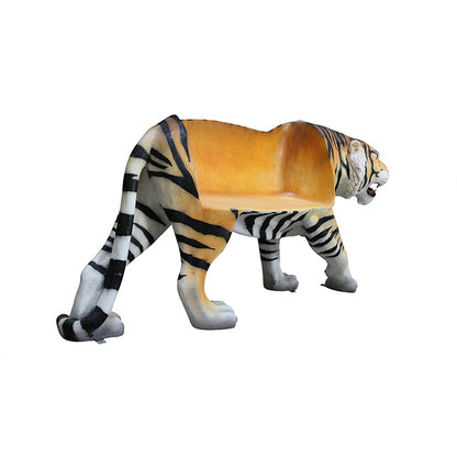 Bengal Tiger Bench Life Size Statue