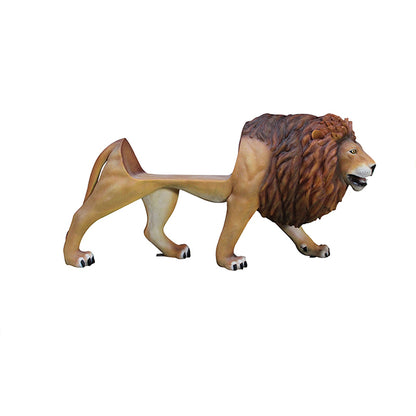 Lion Bench Life Size Statue