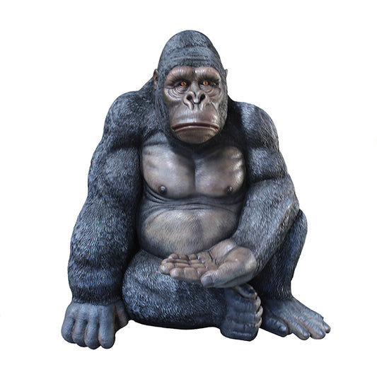 Gorilla Seat Photo Op Life Size Statue