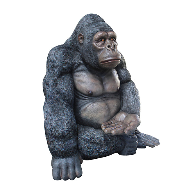Gorilla Seat Photo Op Life Size Statue