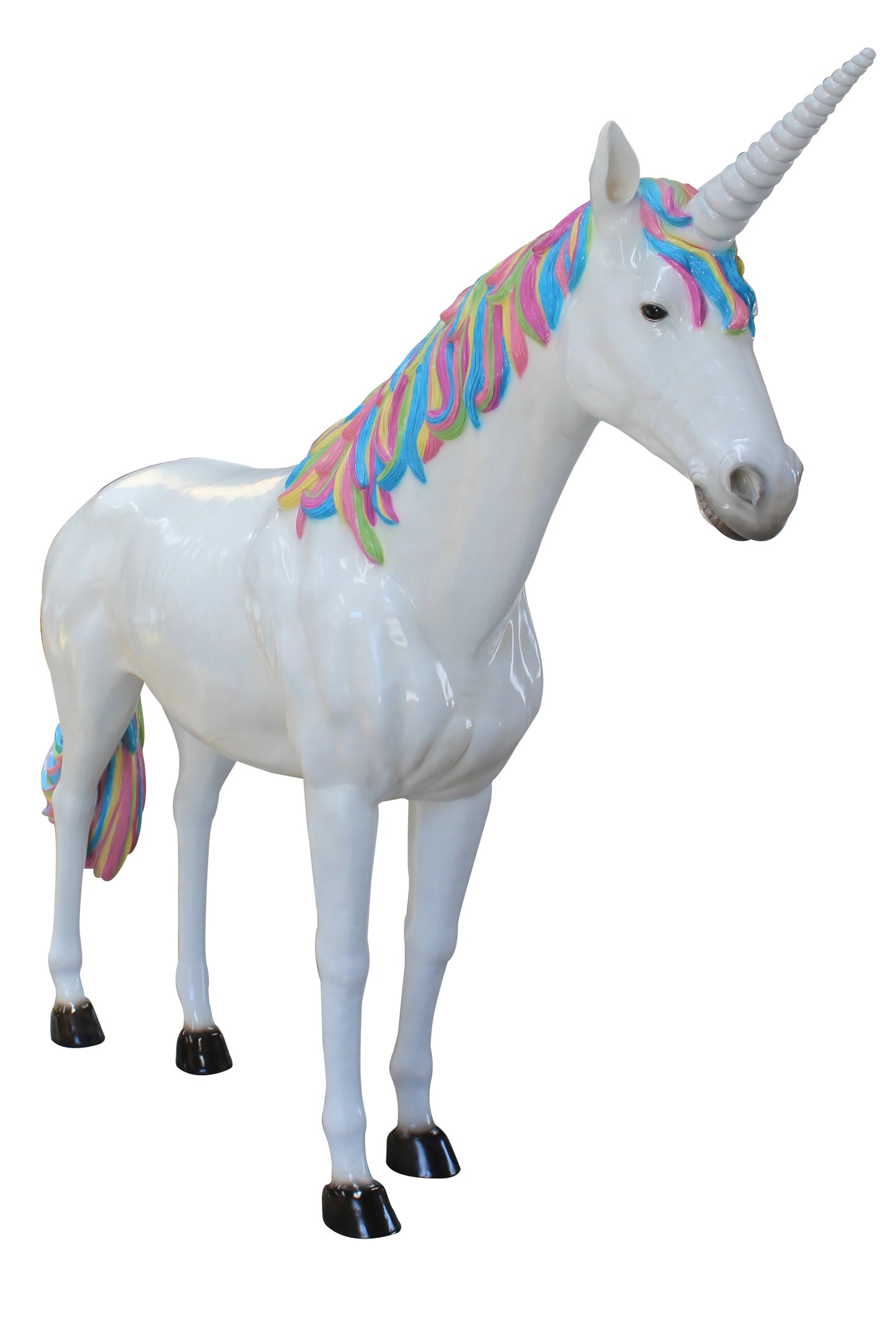 Rainbow Unicorn Life Size Statue - LM Treasures 