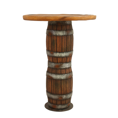 Pirate Stacked Barrels Table Over Sized Statue