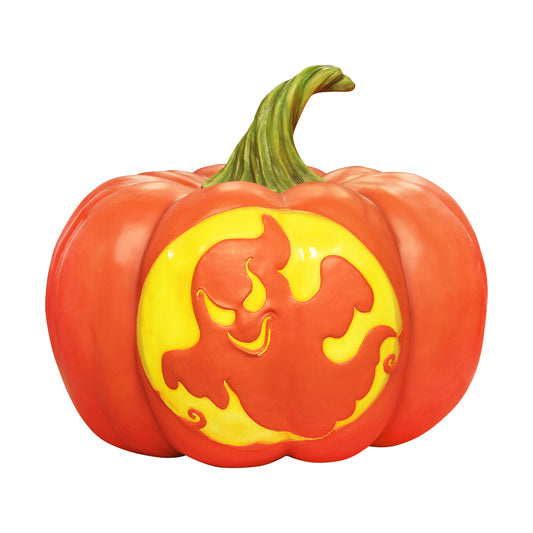 Pumpkin Lantern Ghost Over Sized Statue
