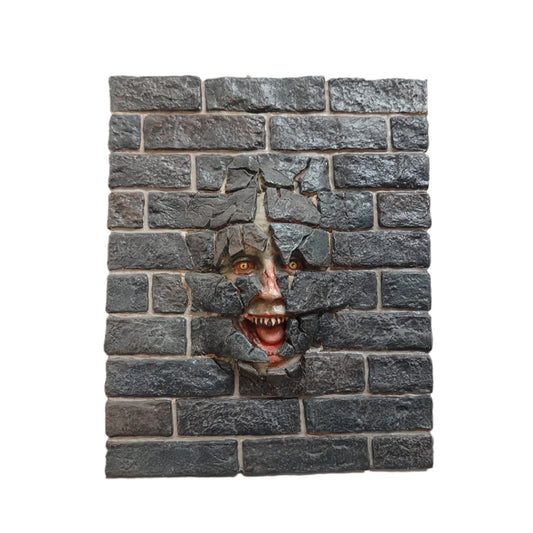 Wall Decor Brick Scary Face - LM Treasures 