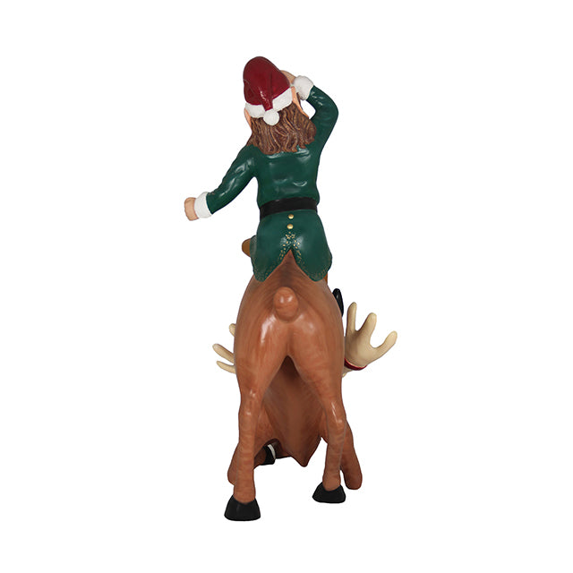 Elf Babbo And Reindeer Dasher - LM Treasures 